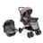 Carrinho com Bebê Conforto Travel System Choice Cinza Voyage