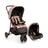 Carrinho com Bebê Conforto Travel System Toffy Duo Cosco Bege