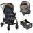 Carrinho de Bebê Travel System Burigotto Ecco Cinza e Bege + Base