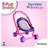 Carrinho de Bonecas Infantil Rosa Passeio Menina 48cm