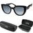 case + oculos sol social feminino proteção uv praia vintage luxo moda preto qualidade premium verão