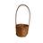 Cesta Pequena Redonda Bambu 14 x5cm Decorativo kit c/ 3 un