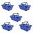 Cesto De Compras D100 Dellaplast 16L 45X29X19 Azul Kit 5