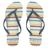 Chinelo Feminino Rip Curl Golden State Stripe Branco