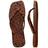 Chinelo havaianas feminino slim square animal print marrom ferrugem onça quadrada