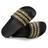 Chinelo Slide Feminino de Animal Print Adidas Preto FZ2856