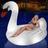 Cisne movido a energia solar Pool Floats Ksheat Big Flamingo com LED