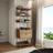 Closet Solteiro Estilo Industrial Loft 1 Módulo com Gaveta Amêndoa Base Cobre