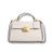 Coach Eliza Top Handle Bag - Bolsa de Mão em couro legítimo - cor Branco Giz