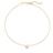 Colar Choker Rommanel Feminina Banhada Ouro 18k Coração Zircônias 532520