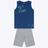 Conjunto Camiseta Regata e Bermuda Moletom Infantil Masculino Kyly  1000400