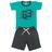 Conjunto Camiseta University League Verde e Bermuda - Luky & Buky