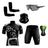 Conjunto Ciclismo Camisa Proteção Uv e Bermuda + Óculos Esportivo +  Manguito + Bandana