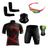 Conjunto Ciclismo Camisa Proteção Uv e Bermuda + Óculos Esportivo +  Manguito + Bandana