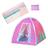 Conjunto de acampamento Glitter Girls Colorful Play Tent e saco de dormir