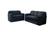 Conjunto de Sofá de 2 e 3 Lugares Preto