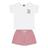 Conjunto Feminino Branco de Coração 1000262  Kyly