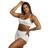 CONJUNTO FITNESS SHORTINHO EMPINA BUMBUM E TOP BRANCO - Tam Unico