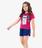 Conjunto Infantil Blusa Com Shorts Rovi Kids Rosa