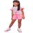 Conjunto Infantil Kukiê Menina Blusa e Short Rosa Neon