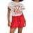 Conjunto Infantil Menina Kukiê Urso Vermelho - 760620