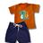 Conjunto Infantil Menino Bebê Camiseta e Bermuda Algodão Pima