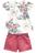 Conjunto Infantil Milon Menina Blusa E Short - Rosas