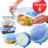 Conjunto Kit 6 Peças Tampas De Silicone Universal Flexível Tampa BPA free reutilizável ajustável panela pote cozinha