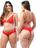 Conjunto Lingerie Renda Calcinha Sutia Vermelho