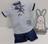 - Conjunto Luxo Bebe Menino Paraiso Camisa + Bermuda Ref 9743