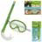 Conjunto Mascara de Mergulho e Snorkel Infantil Verde  Mor 