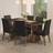 Conjunto Mesa de Jantar 6 Lugares Tampo de Vidro Valerie Madesa