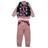 Conjunto Moletom Infantil Menina Florido Rosa - Candy Clas