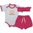 Conjunto Roupa Bebê Menina Body Mini Princesa e Short Tapa Fralda + Faixa Infantil