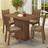 Conjunto Sala de Jantar Madesa Luana Mesa Tampo de Madeira com 4 Cadeiras - Rustic/Bege Marrom