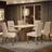 Conjunto Sala de Jantar Madesa Luciana Mesa Tampo de Madeira com 6 Cadeiras - Rustic/Crema/Imperial
