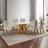 Conjunto Sala de Jantar Mesa Nuance com Tampo de Vidro 6 Cadeiras Atena