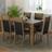 Conjunto Sala de Jantar Mesa Tampo de Madeira 6 Cadeiras Bahamas Madesa