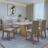 Conjunto Sala de Jantar Mesa Tampo de Vidro/MDF 6 Cadeiras Apogeu Móveis Lopas