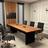 Conjunto Sala de Reunião Mesa 2,70m Painel para TV NG F5