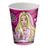 Copo De Papel 200ml Barbie 8 Un - Festcolor