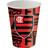 Copo Papel 200ml Flamengo C/8 Festcolor