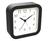 Despertador Quartz Preto Fosco - Alarme, Snooze, 12x12x4cm