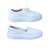 Dois pares tênis branco casual social slip on hospital farmacia