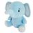 Elefante De Pelúcia Infantil 30cm Rosa Ou Azul Antialérgico 100% Poliéster Animais Coloridos Hipoalergénicos