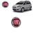 Emblema da Grade Fiat Idea 95MM Vermelho Adesivo