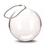 Esfera Bola Transparente Acrílico 7cm Com Corrente Bolinha 50 Unidades