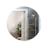 Espelho de Vidro 40cm Redondo Decorativo Banheiro Sala Casa com Suporte para Fixação