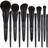 EVRCHGIEA Makeup Brush Sets, 12 PCS Punho de Madeira Soft Synthetic Fiber Hair Makeup Set, Premium Synthetic Foundation Blending Blush Concealer Eye Shadow Makeup Brush Set