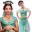 Fantasia Princesa Jasmine Aladdin Infantil de Luxo Com Tiara